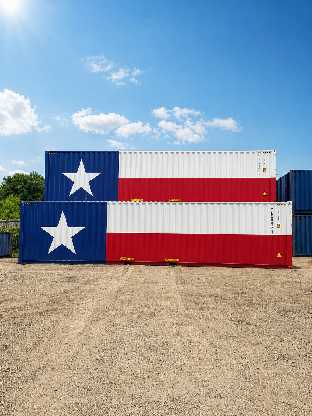 Texas Flag One Trip 40' High Cube