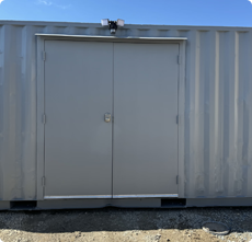 Shipping Container Generator Enclosure